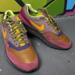 Nike Air Max 1 Premium 309717-071 Terra Huarache Grape Brown Olive Sz 13 Rare